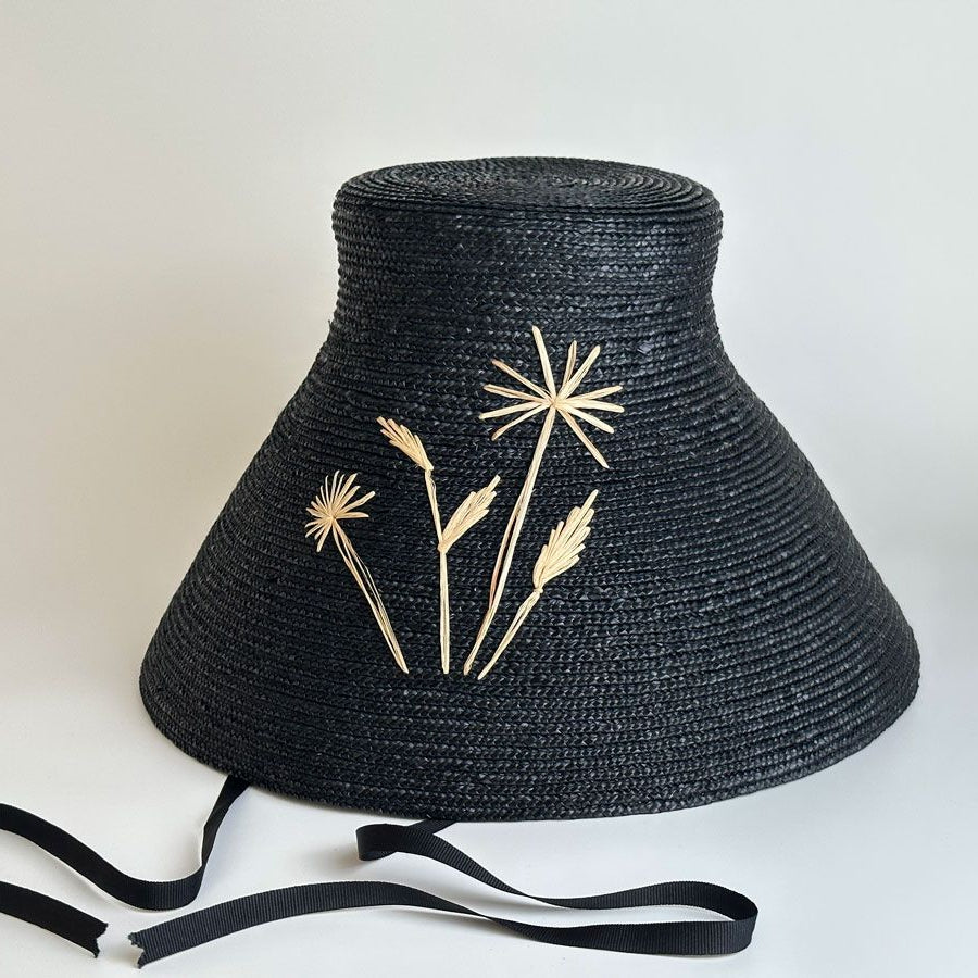 Sombrero de paja ULA FLORES para Mujer - Nana Golmar