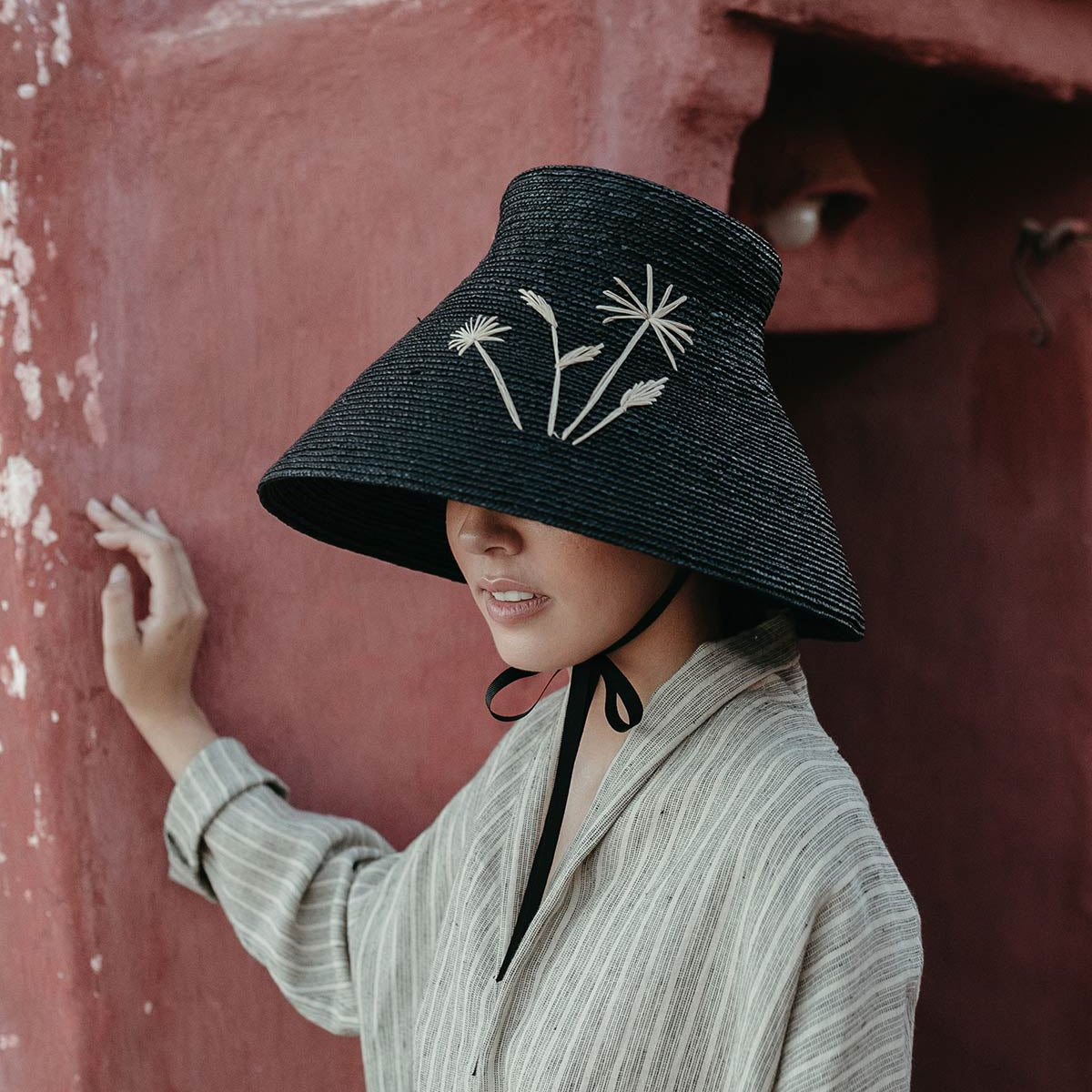 Sombrero de paja ULA FLORES para Mujer - Nana Golmar